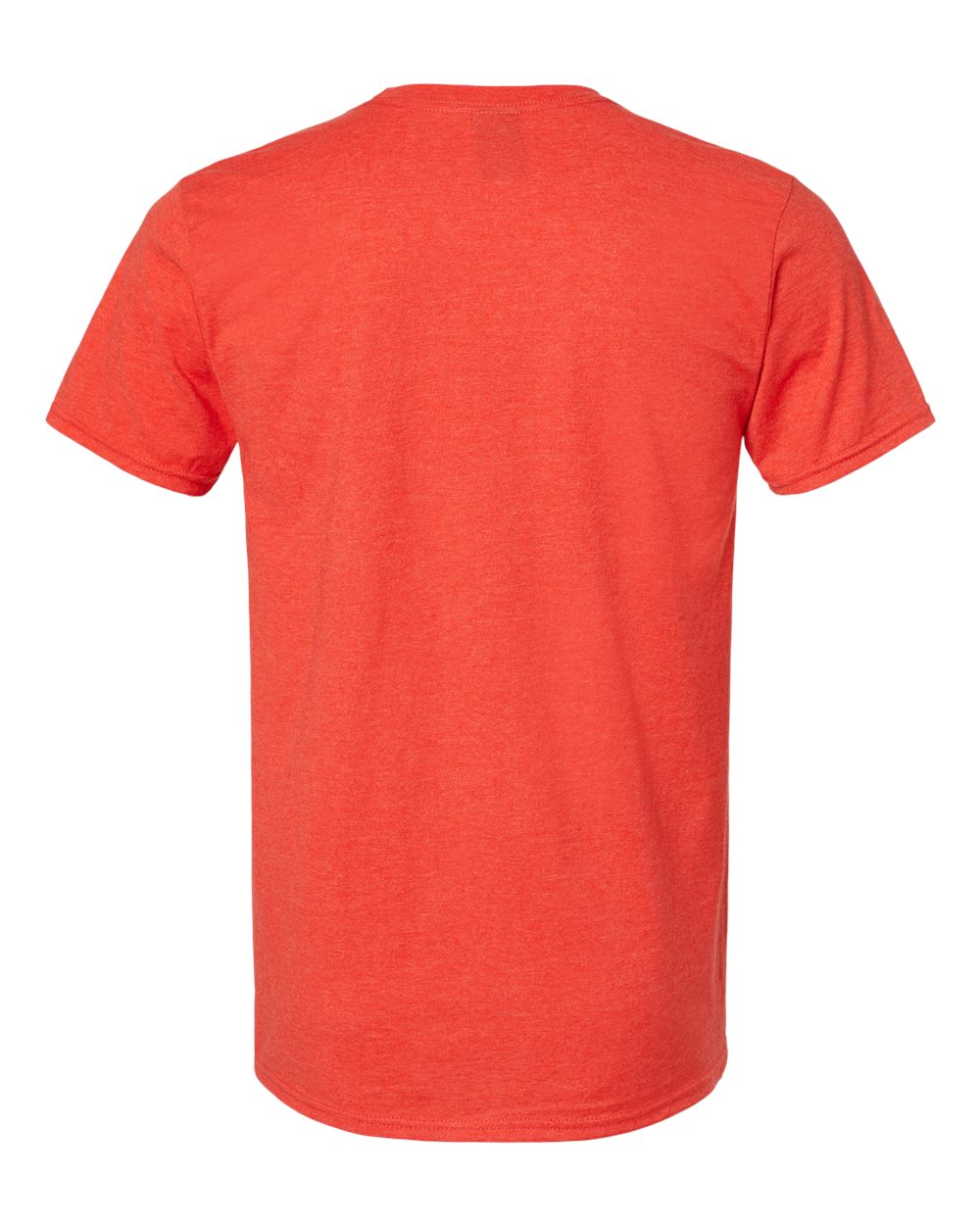 Front View of Poppy Red Heather Perfect-T T-Shirt - 4980