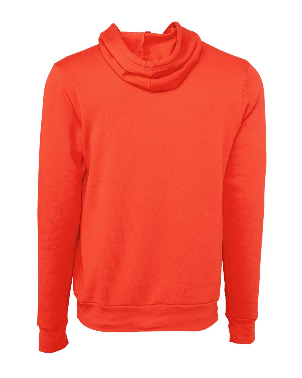Rear View of Poppy Sponge Fleece Hoodie - 3719
