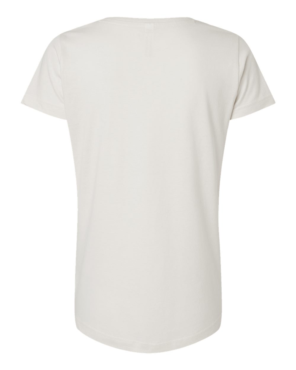 Front View of Porcelain Women's Fine Jersey Tee - 3516