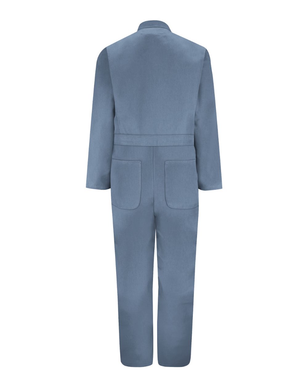Front View of Postman Blue Twill Action Back Coverall - Tall Sizes - CT10T
