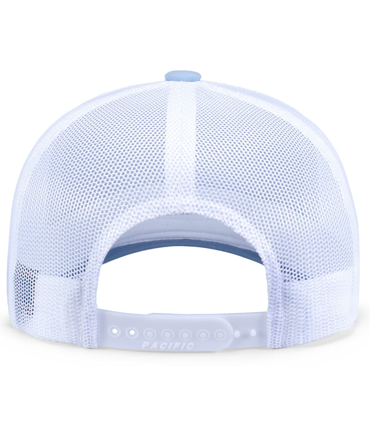 Rear View of POWDER BLUE/WHITE WEEKENDER TRUCKER