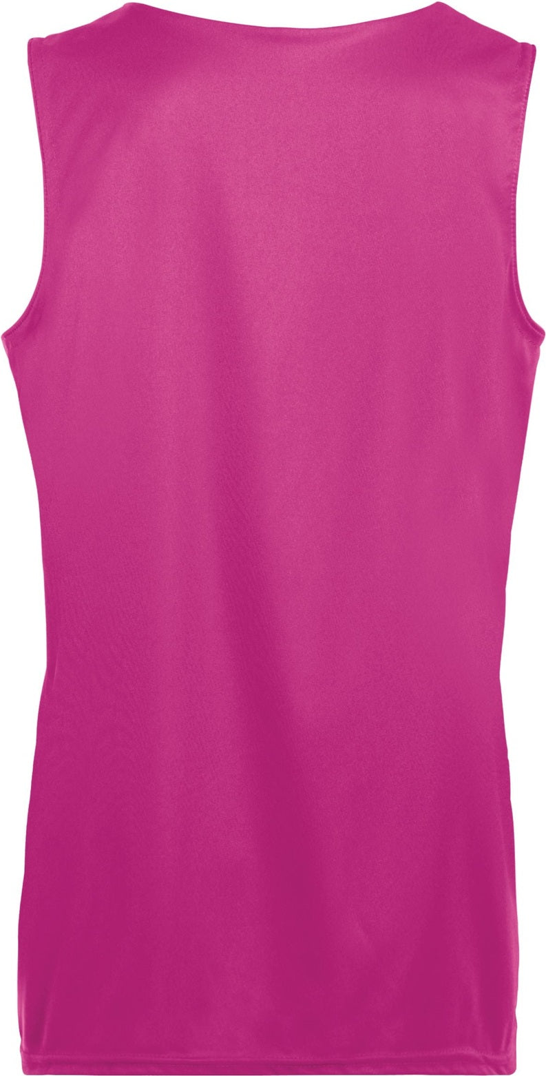 Rear View of POWER PINK/WHITE LDS REVERSIBLE WICKING TANK