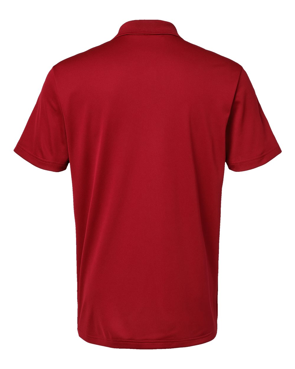 Rear View of Power Red Basic Sport Polo - A430 plain