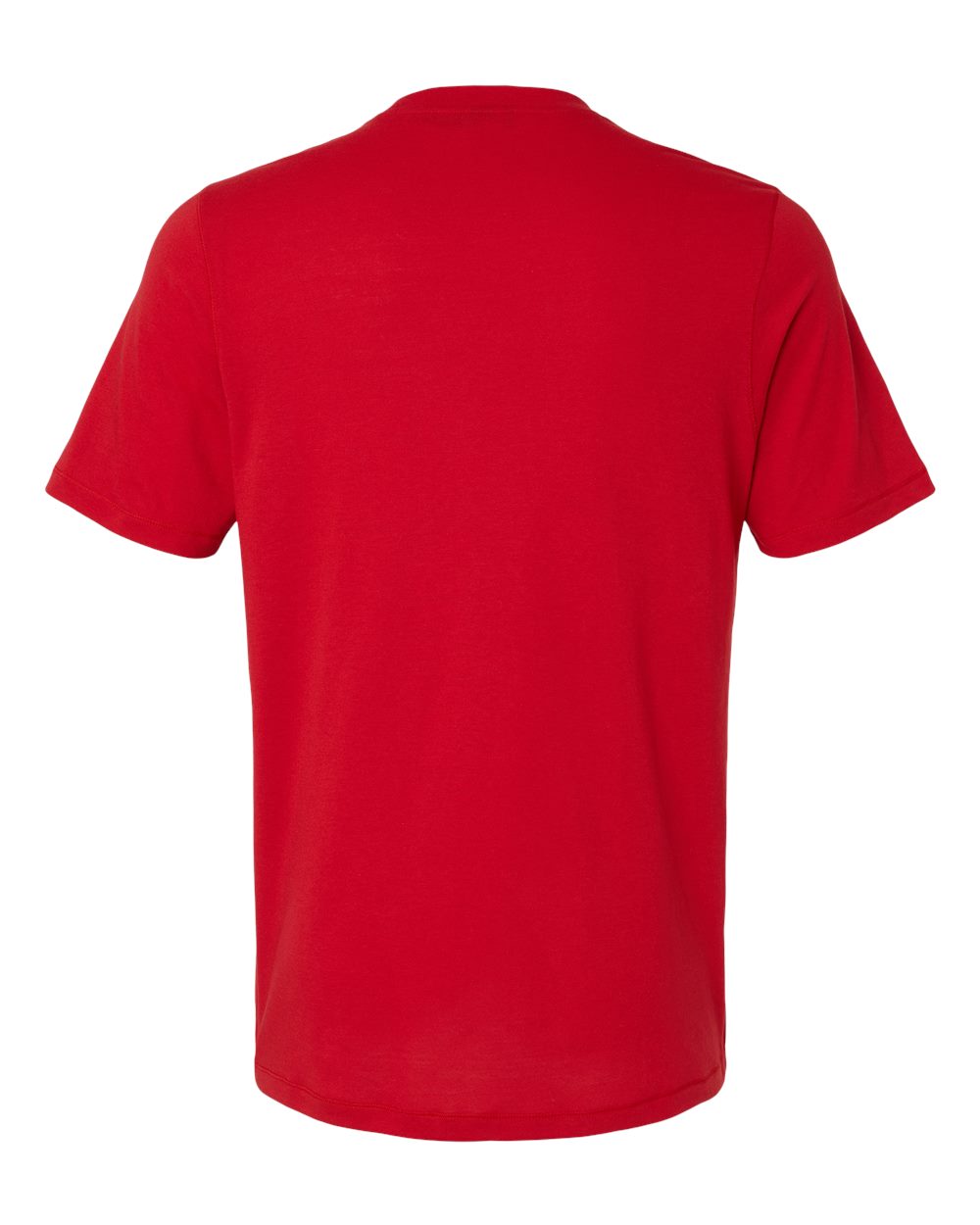 Front View of Power Red Blended T-Shirt - A556