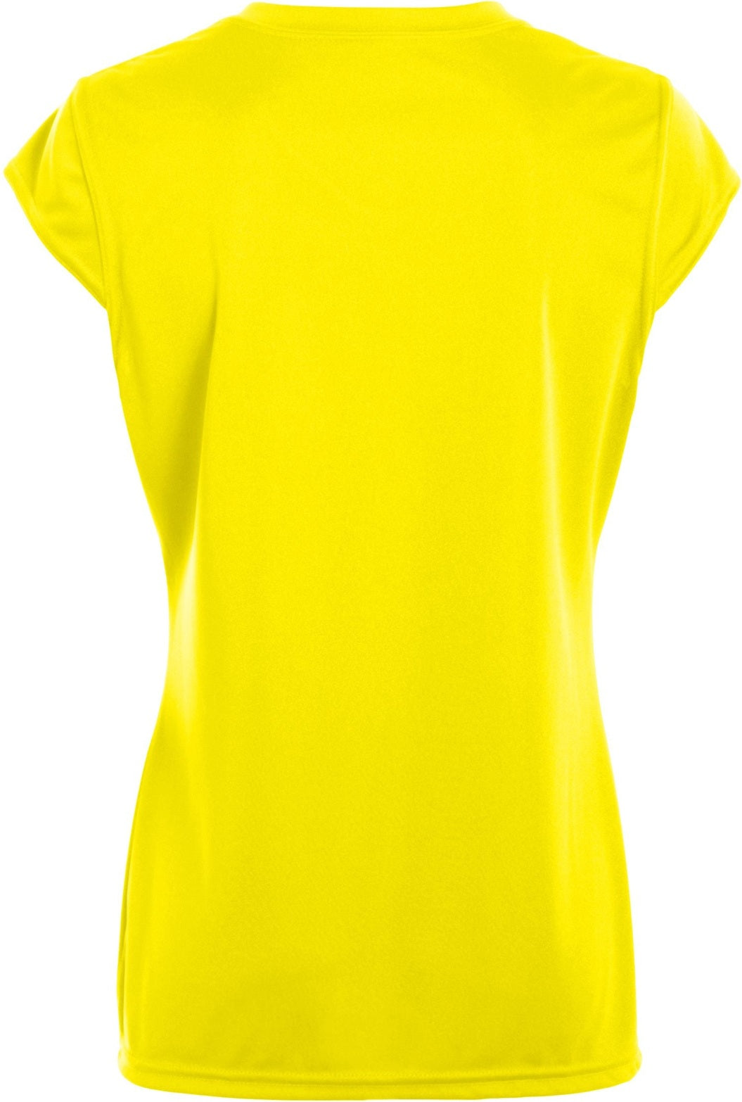 Rear View of POWER YELLOW/WHITE LADIES BLASH JERSEY