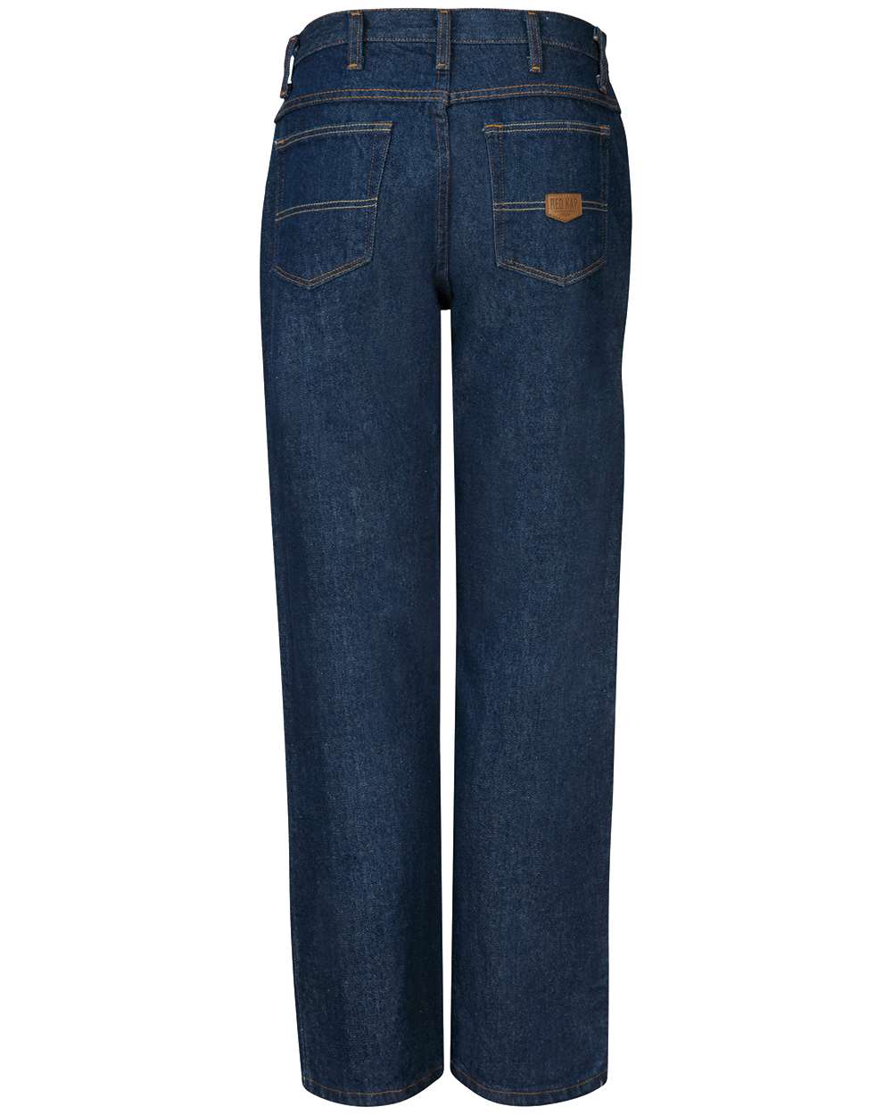Front View of Prewashed Indigo - Unhemmed Authentic Jeans - PD60