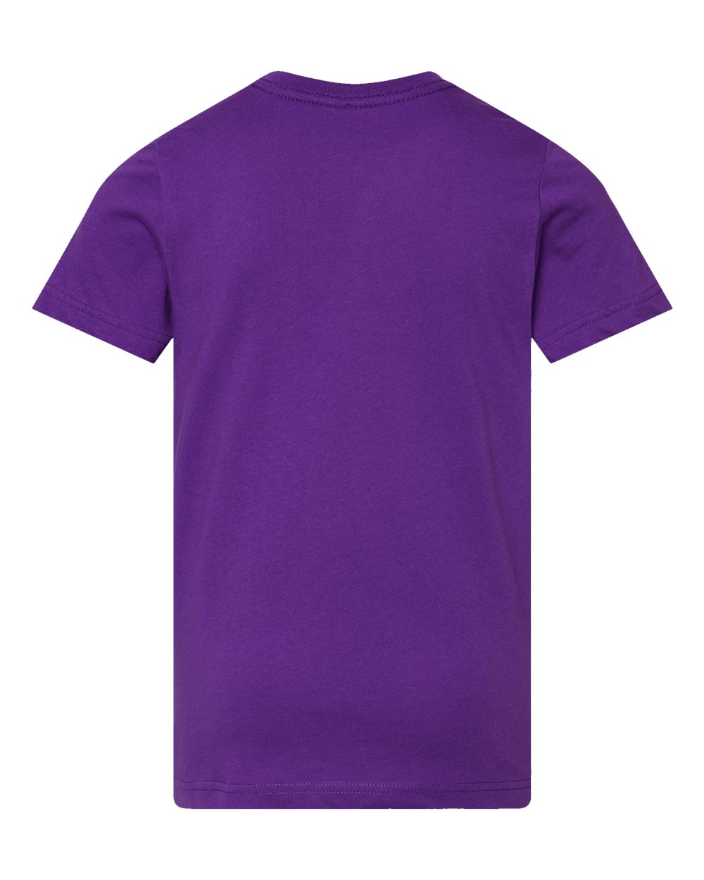 Front View of Pro Purple Youth Fine Jersey Tee - 6101