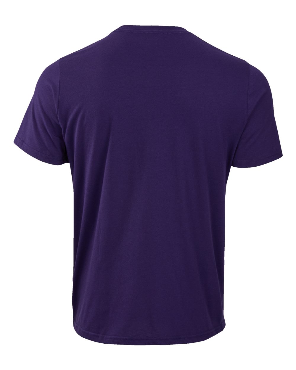 Front View of Purple Basic Crew T-Shirt - BM2103