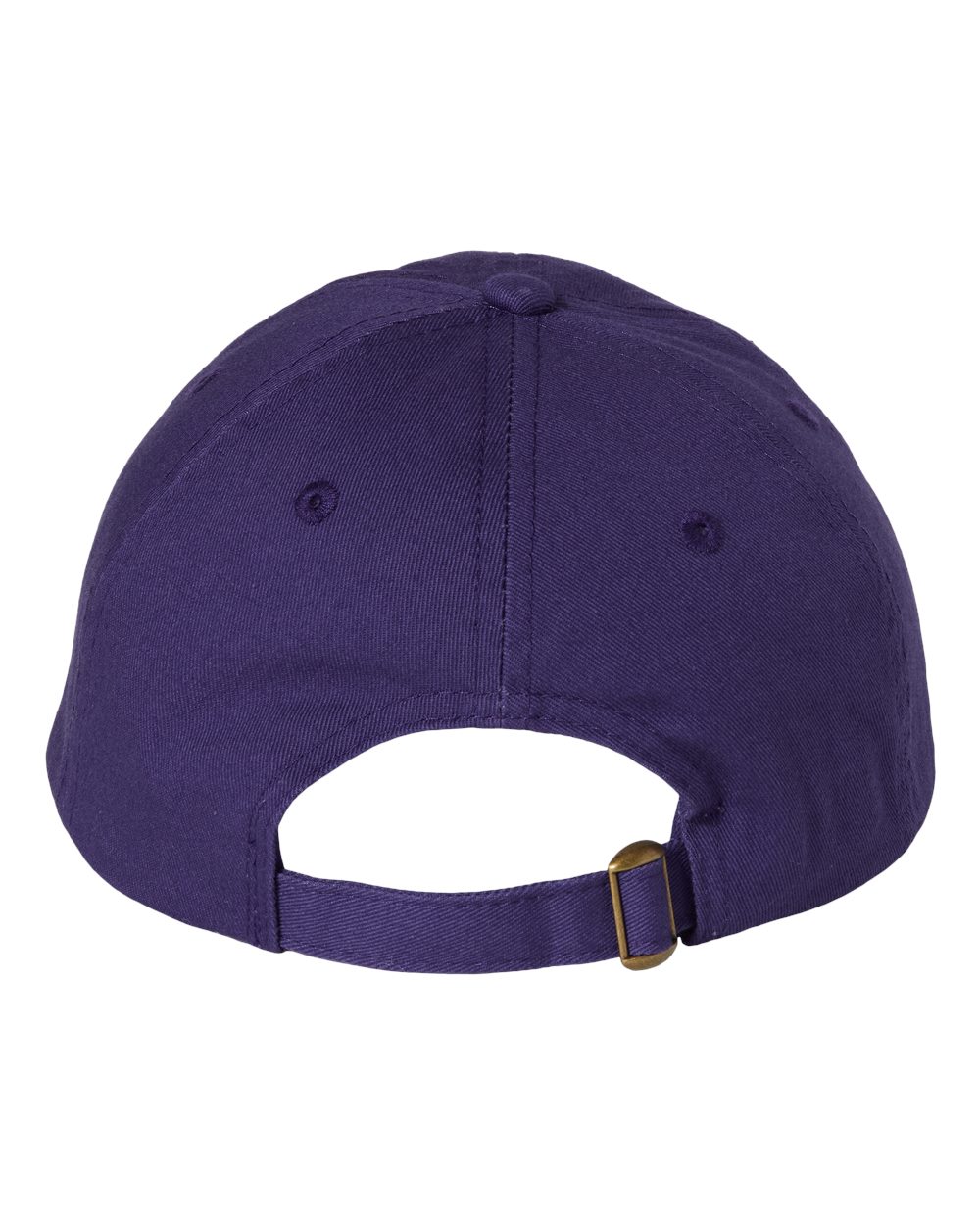 Rear View of Purple Bio-Washed Classic Dad Hat - VC300A