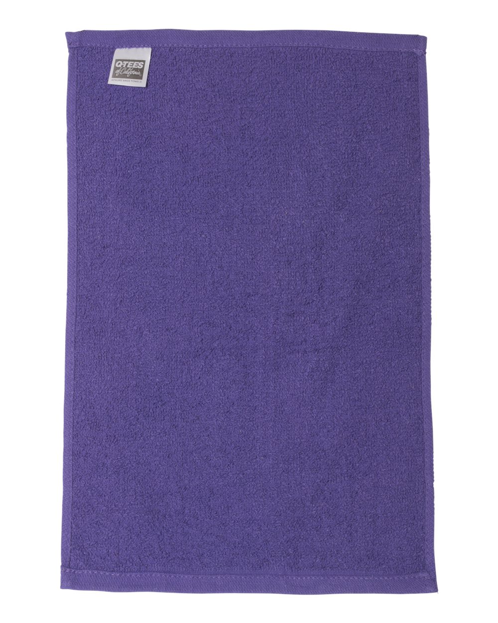 Front View of Purple Budget Rally Towel - T18