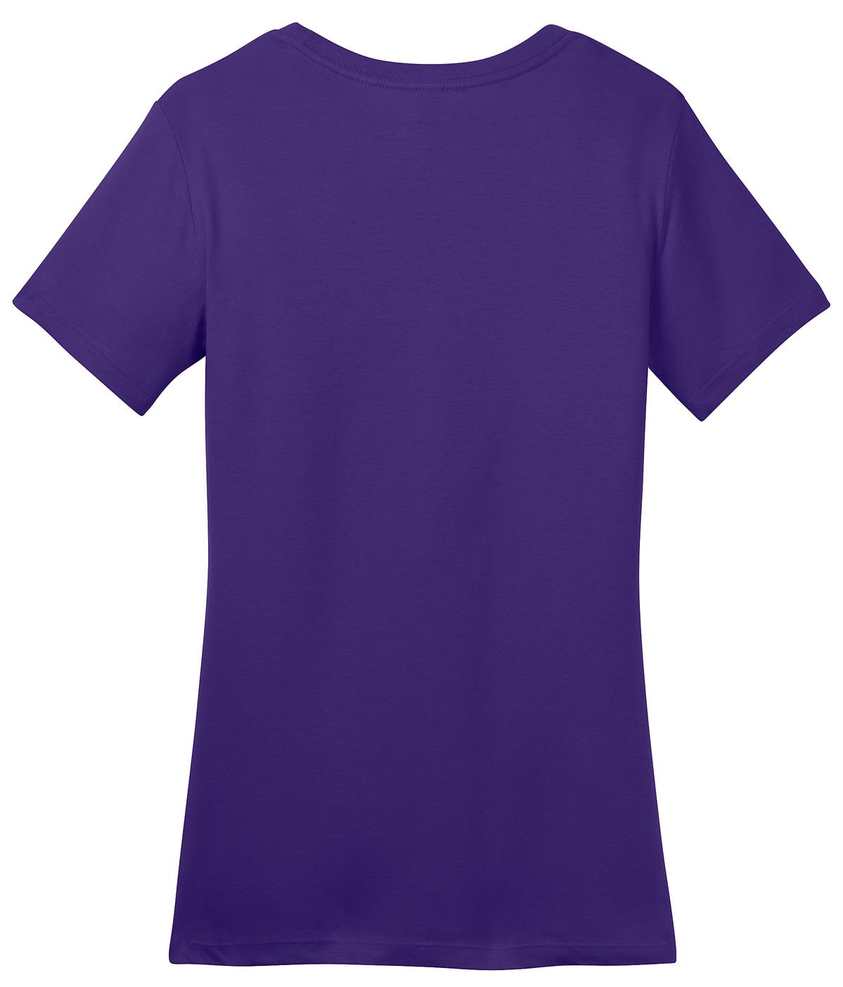 Front View of Purple District Women's Perfect Weight Tee. DM104L
