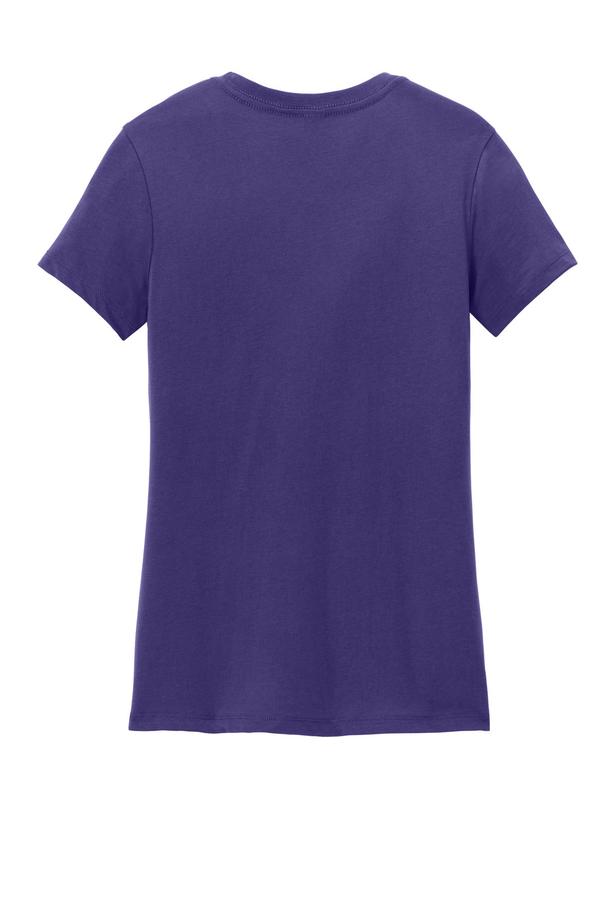 Rear View of Purple District Women's Perfect Weight Tee. DM104L