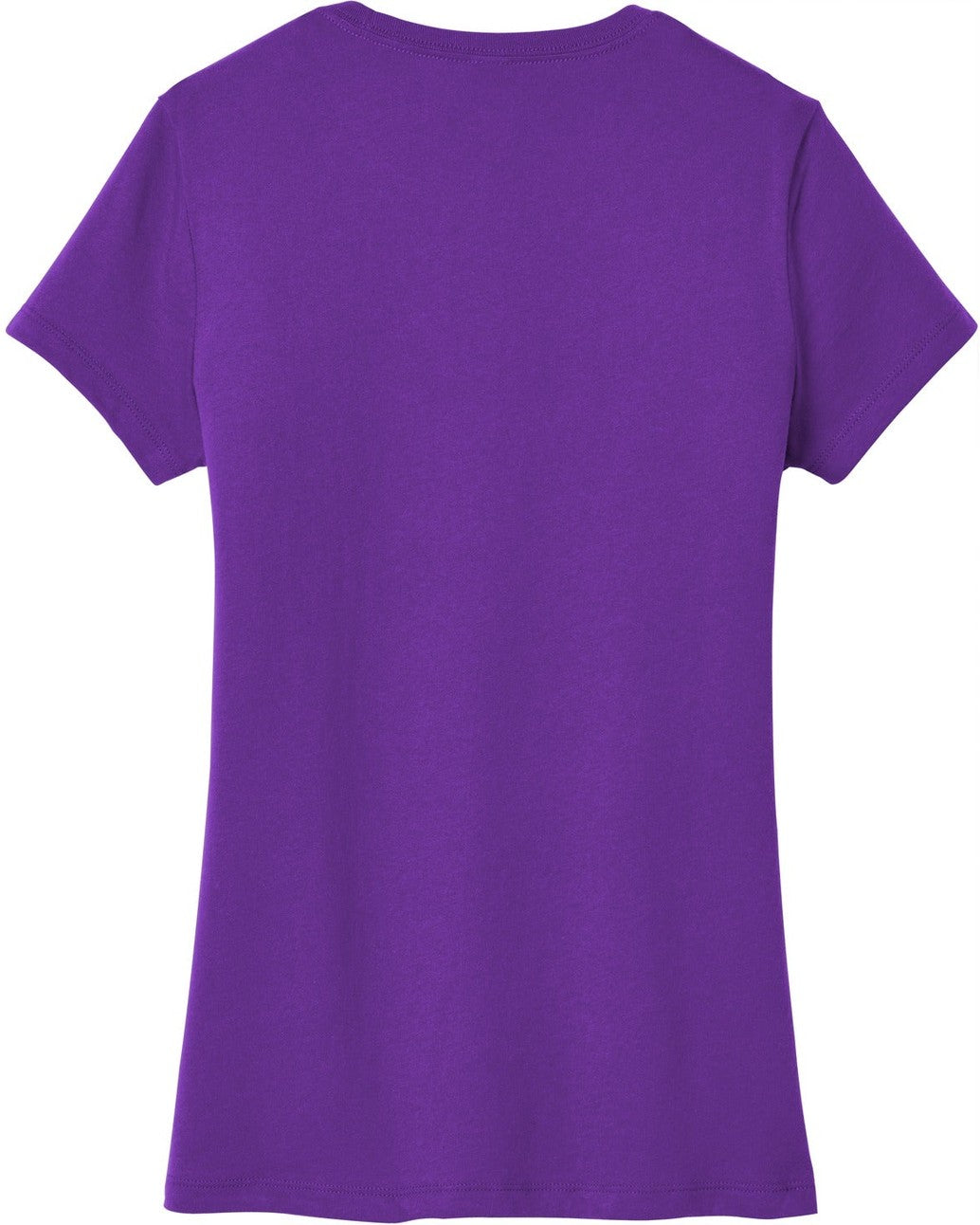 Front View of Purple District Women's Very Important Tee . DT6002