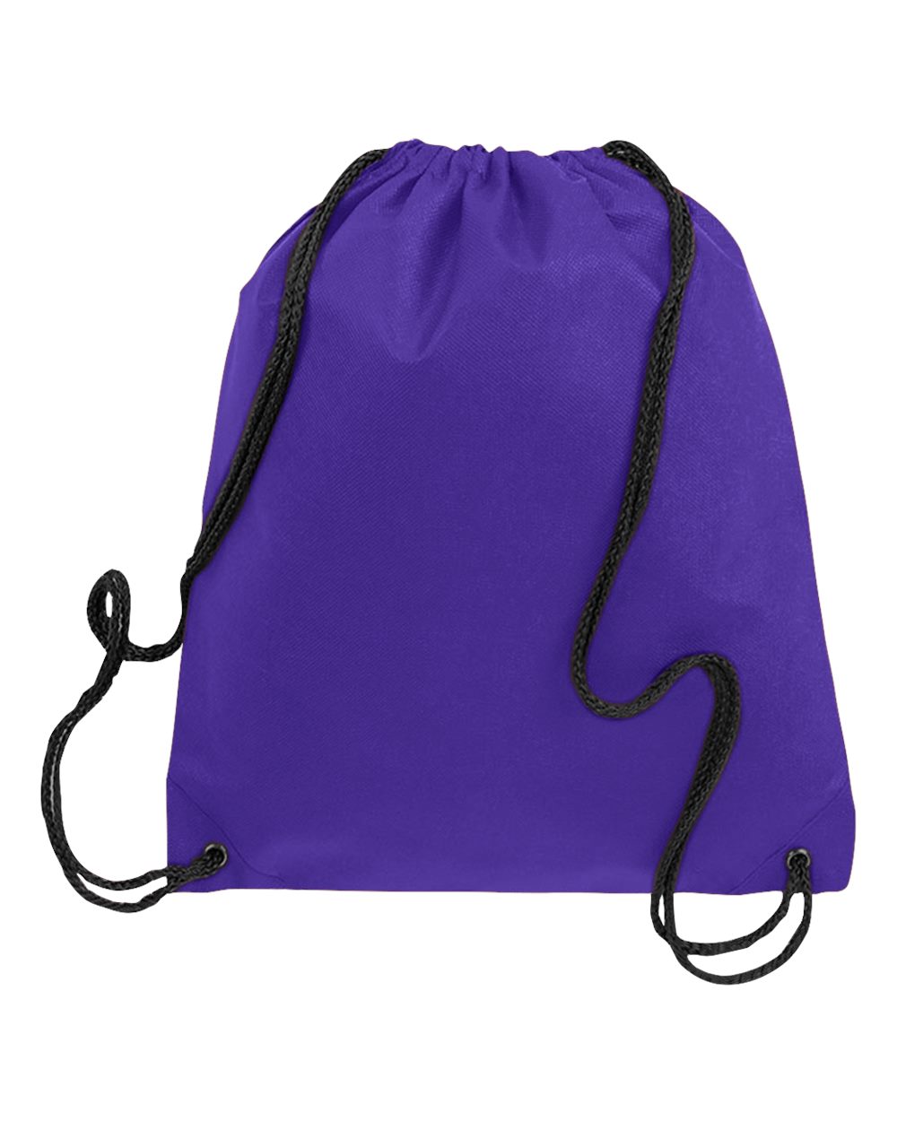 Front View of Purple Non-Woven Sportpack - Q1235