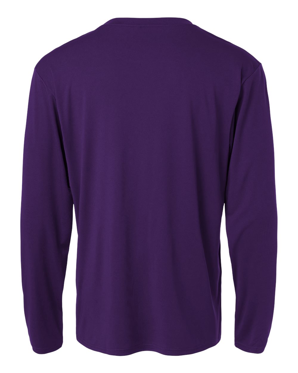 Front View of Purple Pro-Lock Performance Long Sleeve T-Shirt - 48400