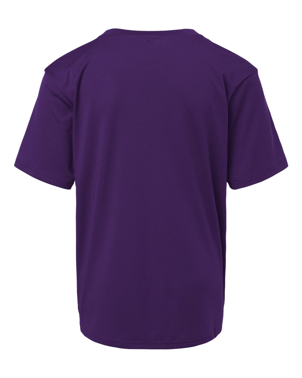 Front View of Purple Pro-Lock Youth Performance T-Shirt - 48000Y