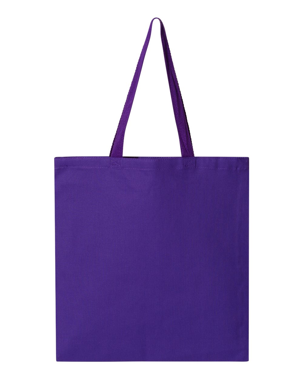 Front View of Purple Promotional Tote - Q800