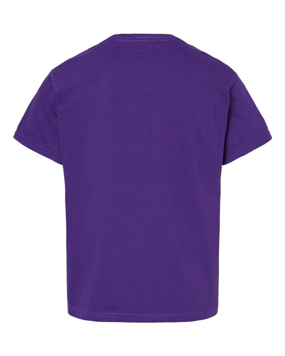 Front View of Purple Softstyle® Youth T-Shirt - 64000B