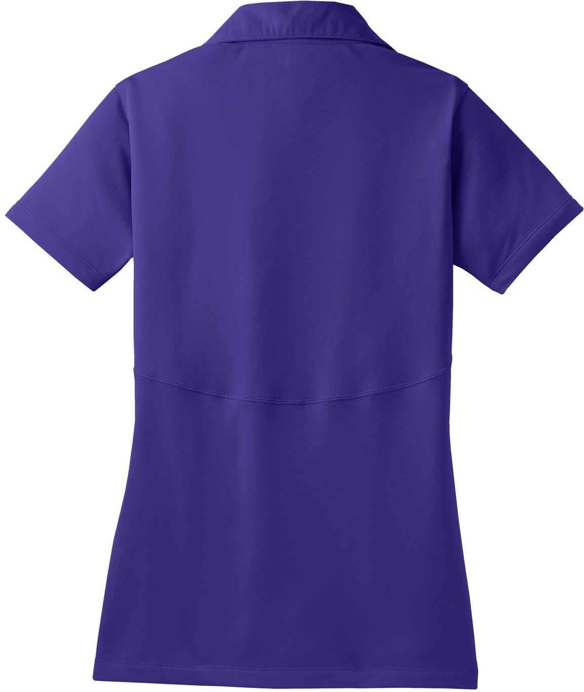 Front View of Purple Sport-Tek Women's Micropique Sport-Wick Polo. LST650