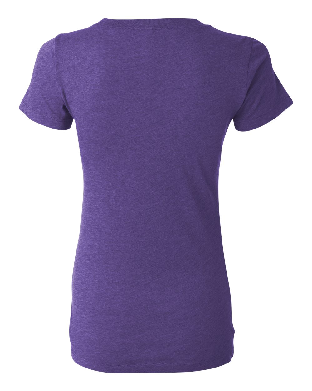 Rear View of Purple Triblend Women&#39;s Triblend Tee - 8413