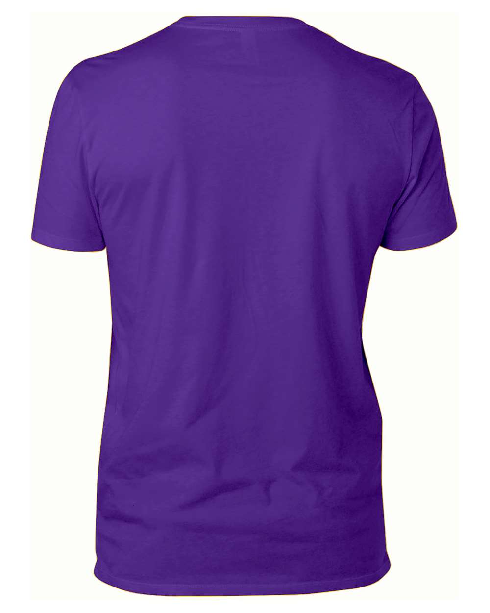 Front View of Purple Ultimate CVC T-Shirt - 100A