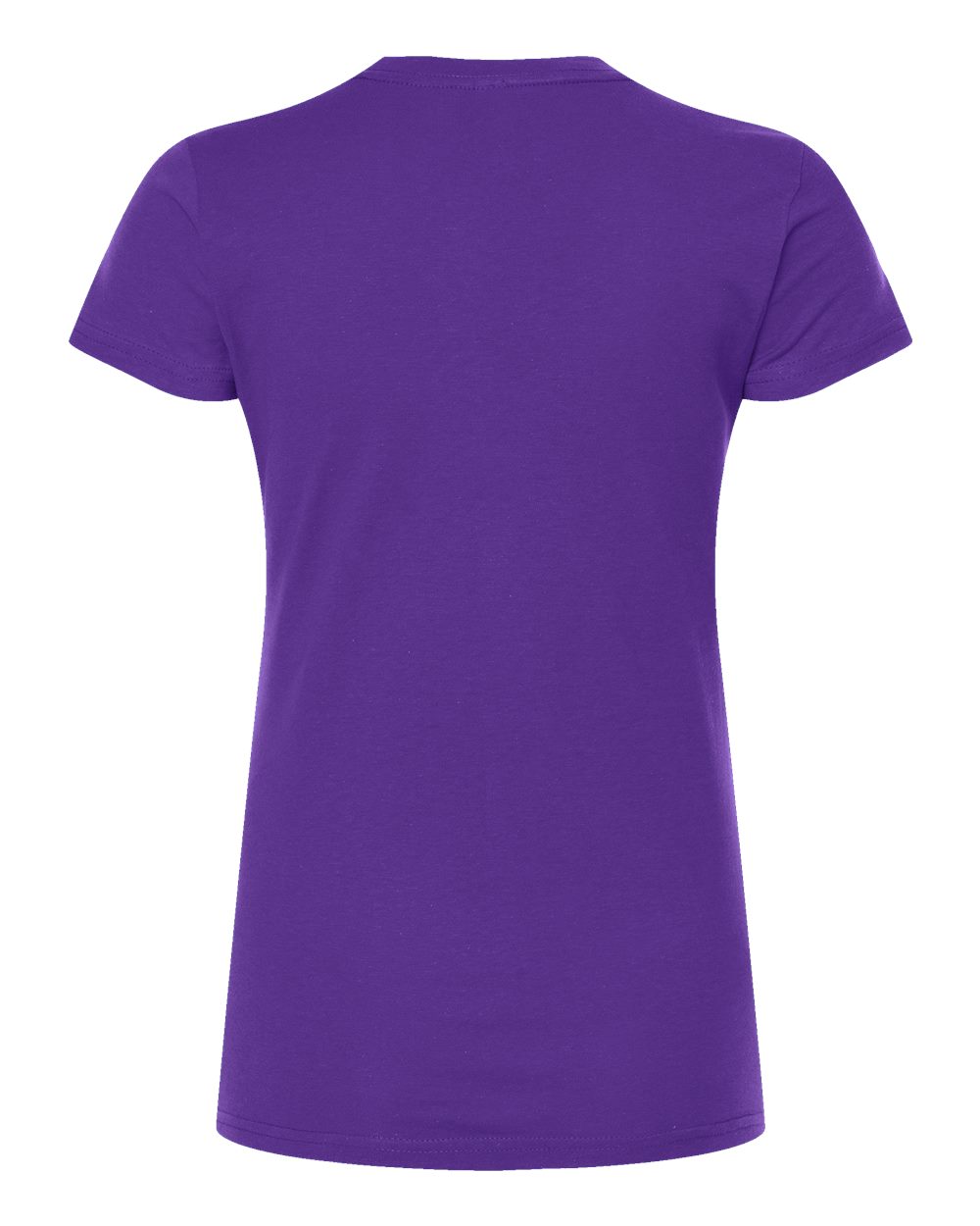 Rear View of Purple Women&#39;s Fine Jersey Slim Fit T-Shirt - 213