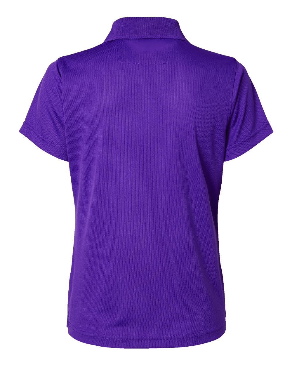 Front View of Purple Women's Saratoga Performance Mini Mesh Polo - 104