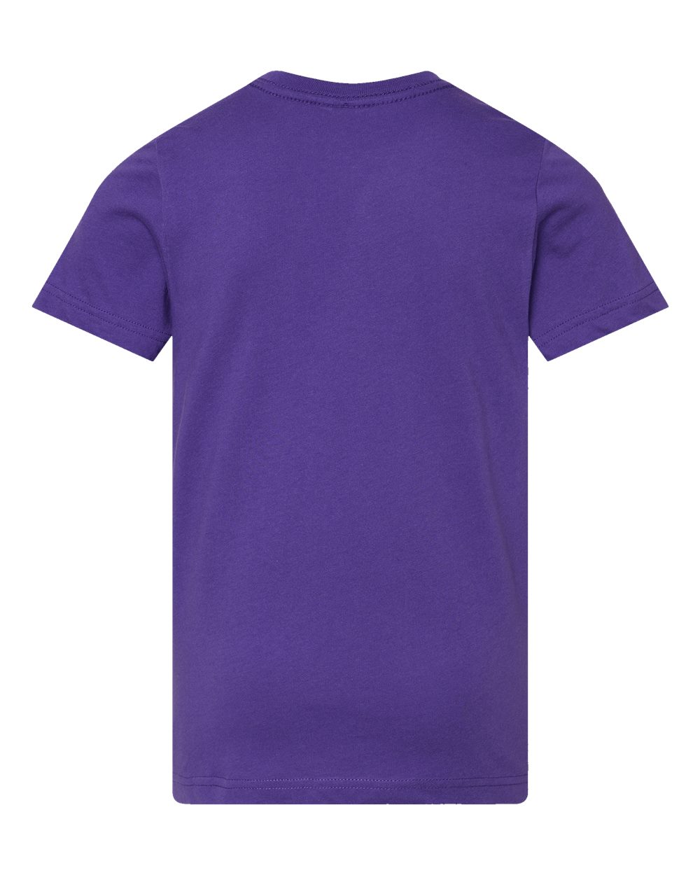 Front View of Purple Youth Fine Jersey Tee - 6101