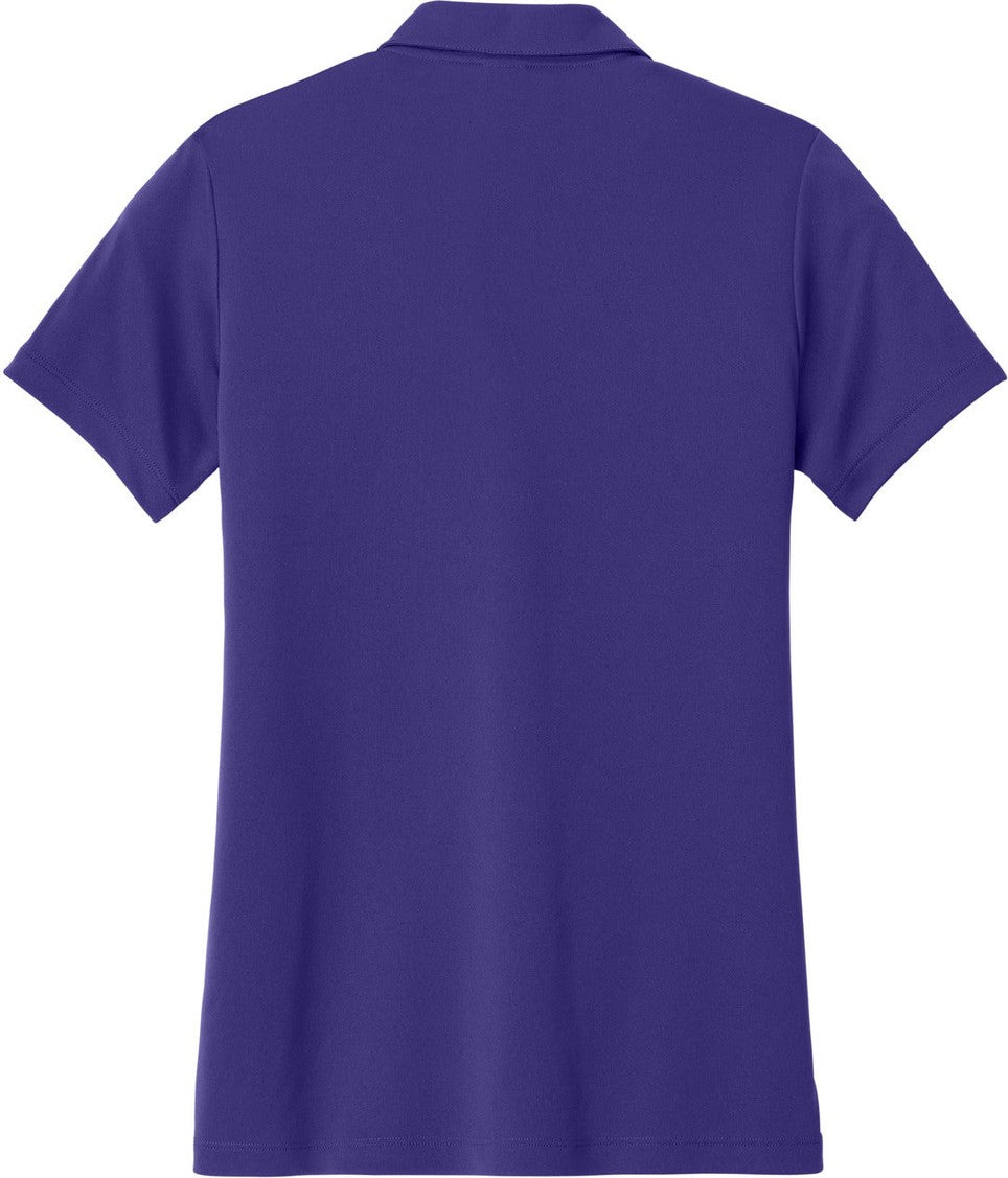 Front View of Purple/Wh Sport-Tek Women's Competitor United Polo LST104