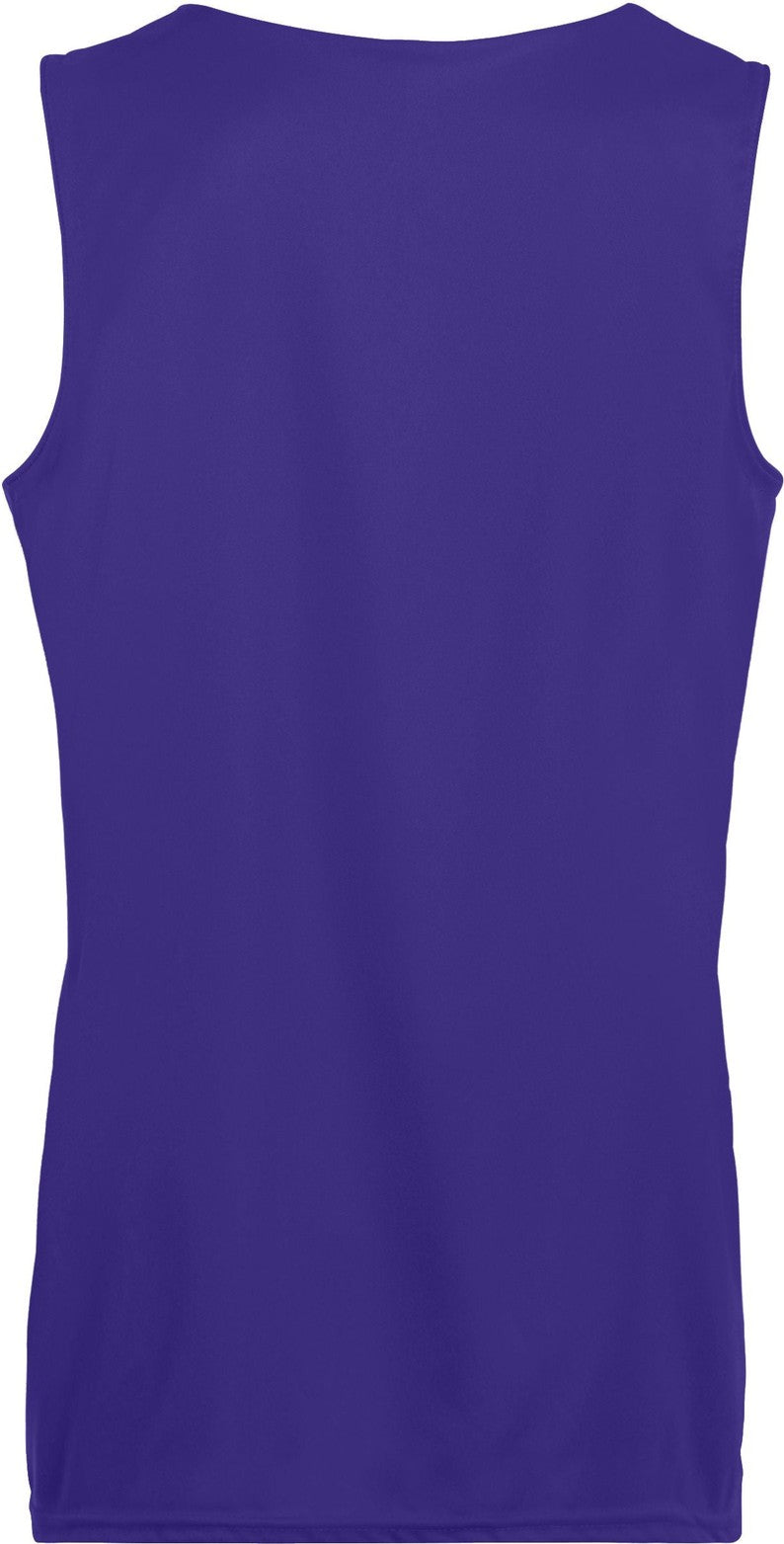Rear View of PURPLE/WHITE LDS REVERSIBLE WICKING TANK