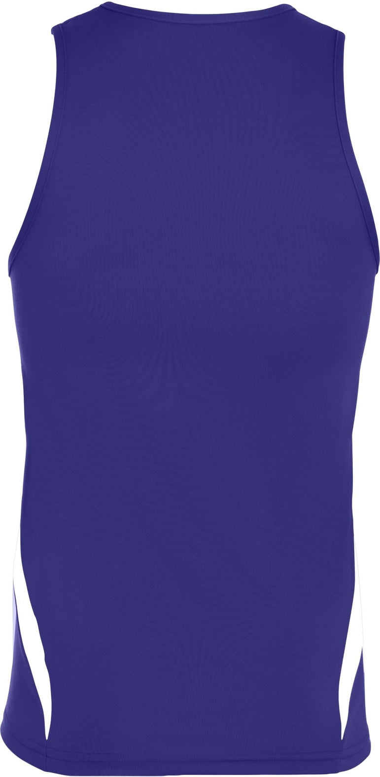 Rear View of PURPLE/WHITE SPRINTER SINGLET