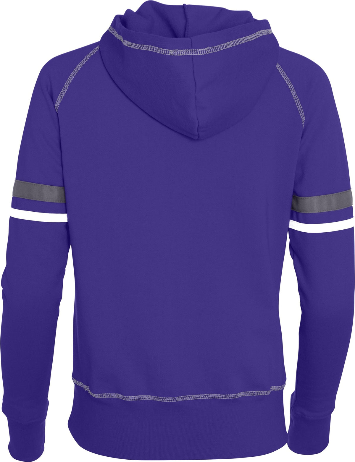 Rear View of PURPLE/WHITE/GRAPHITE LADIES SPRY HOODY