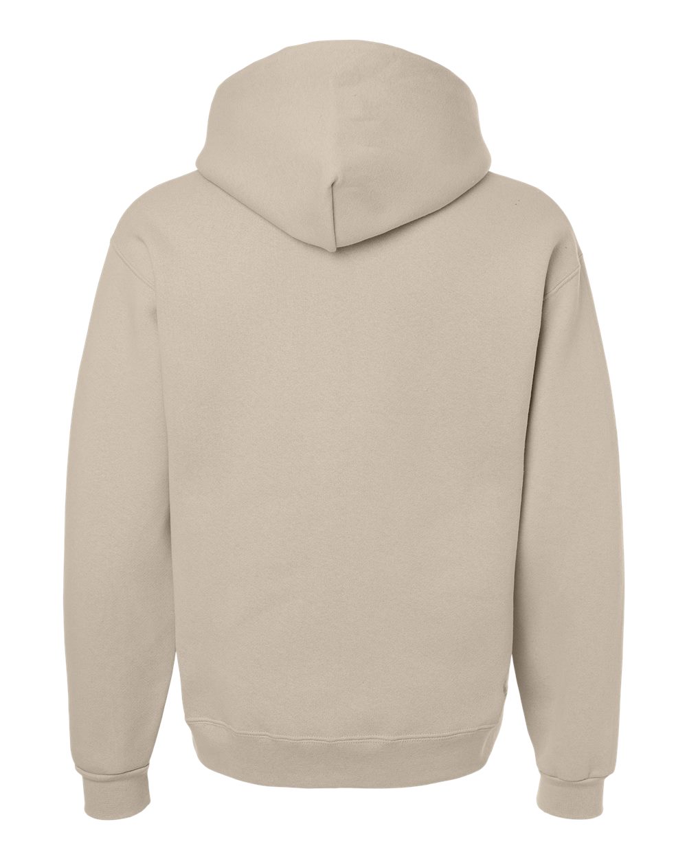 Front View of Putty Rugged Hooded Sweatshirt - H12MR