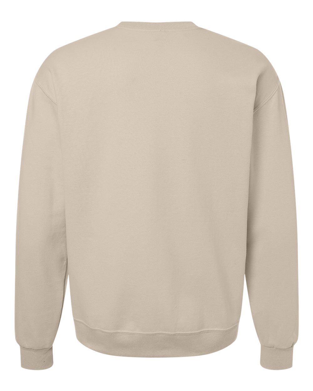 Rear View of Putty Ultimate CVC Crewneck Sweatshirt - IC48MR