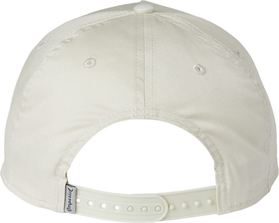 Rear View of Putty/ White The Barnes Cap - 5056