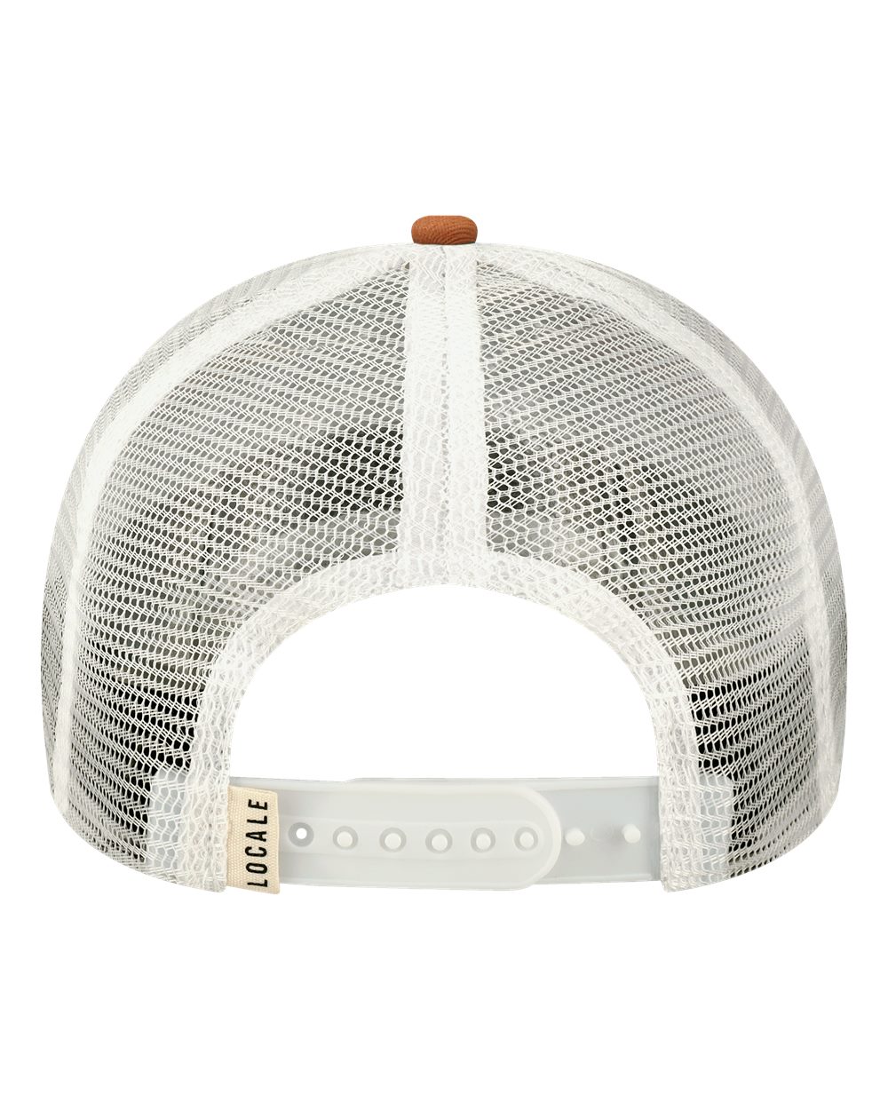 Front View of Ranges Grey/ Dark Orange Trucker Cap - 5PTKR