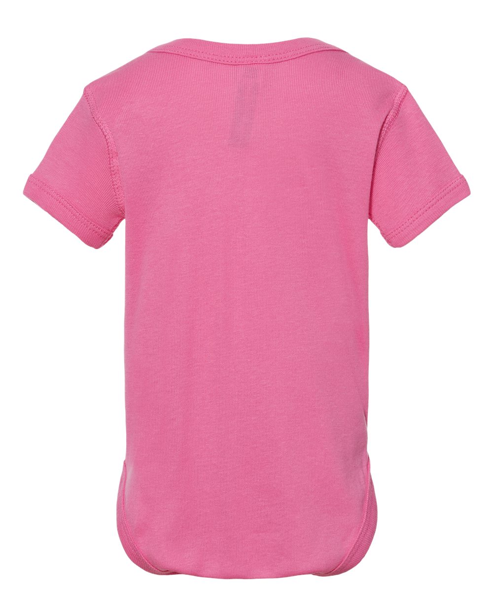 Front View of Raspberry Infant Baby Rib Bodysuit - 4400