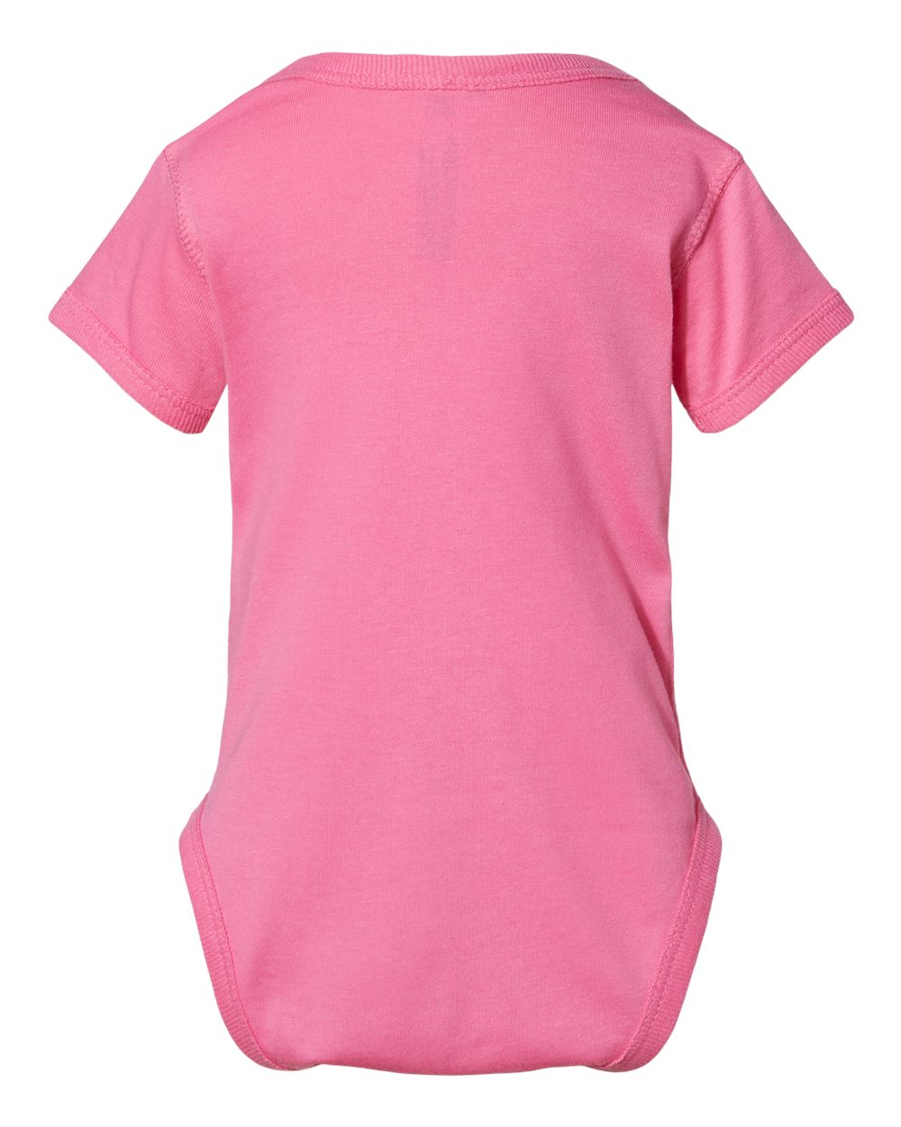 Front View of Raspberry Infant Fine Jersey Bodysuit - 4424