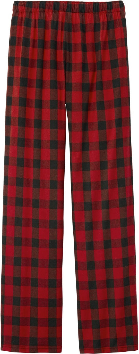 Rear View of R/BkBfflCk District Flannel Plaid Pant. DT1800