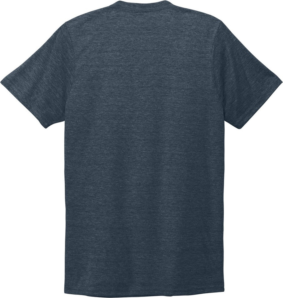 Front View of Rebel Blue Allmade Unisex Tri-Blend V-Neck Tee AL2014