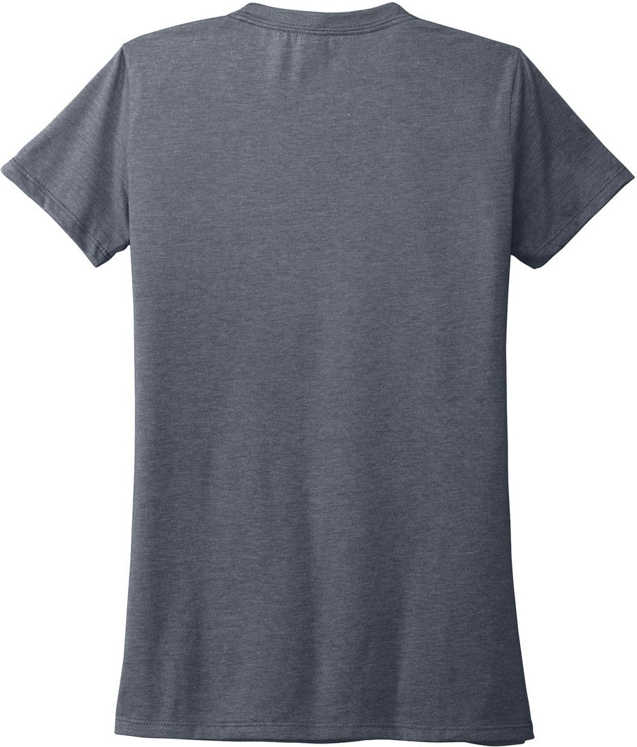 Front View of Rebel Blue Allmade Women's Tri-Blend Tee AL2008