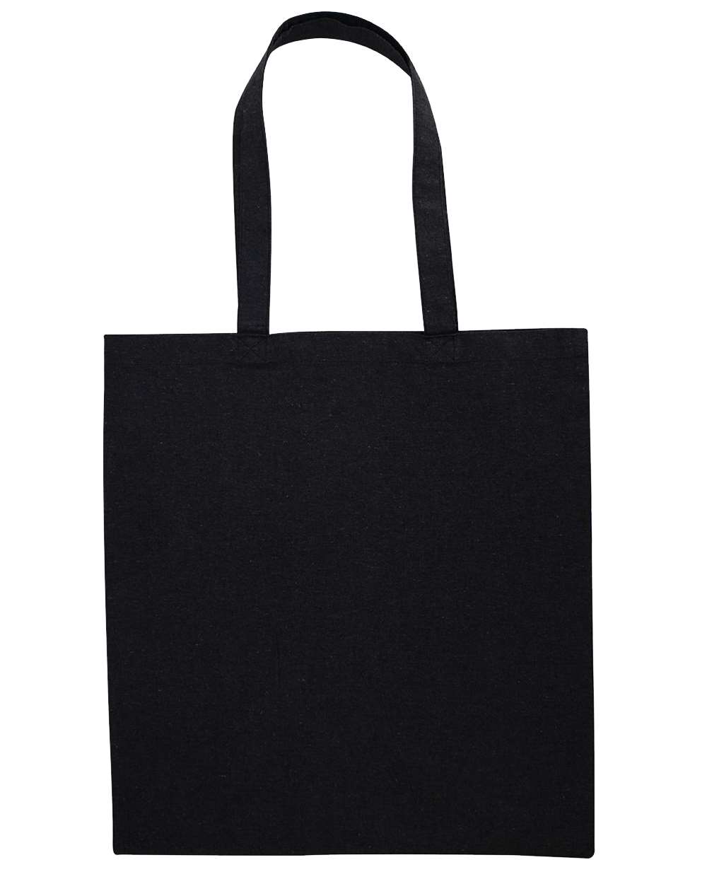 Front View of Recycled Black Nicole Recycled Tote - 8860R