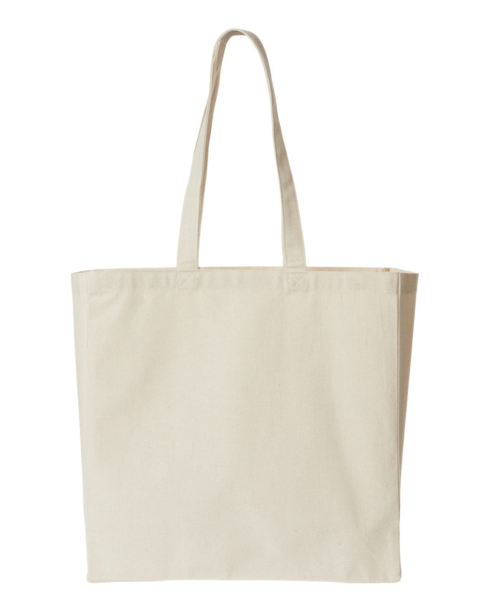 Front View of Recycled Natural Isabella Midweight Recycled Canvas Tote - 8503R
