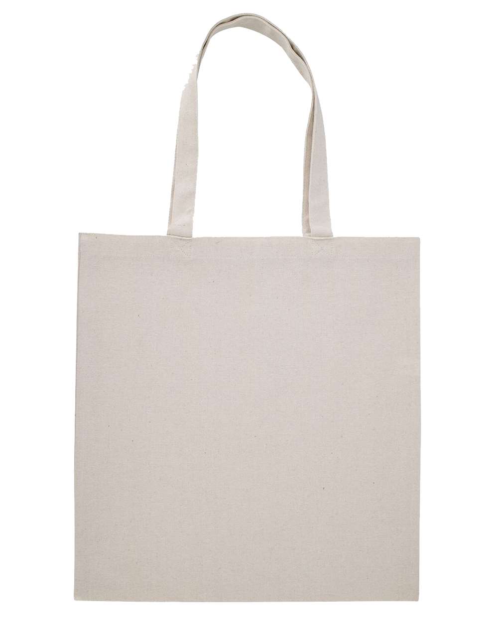Front View of Recycled Natural Midweight Recycled Tote Bag - OAD113R