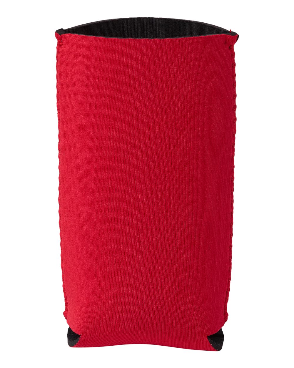 Front View of Red 12 oz. Neoprene Slim Can and Bottle Holder - FT007SC