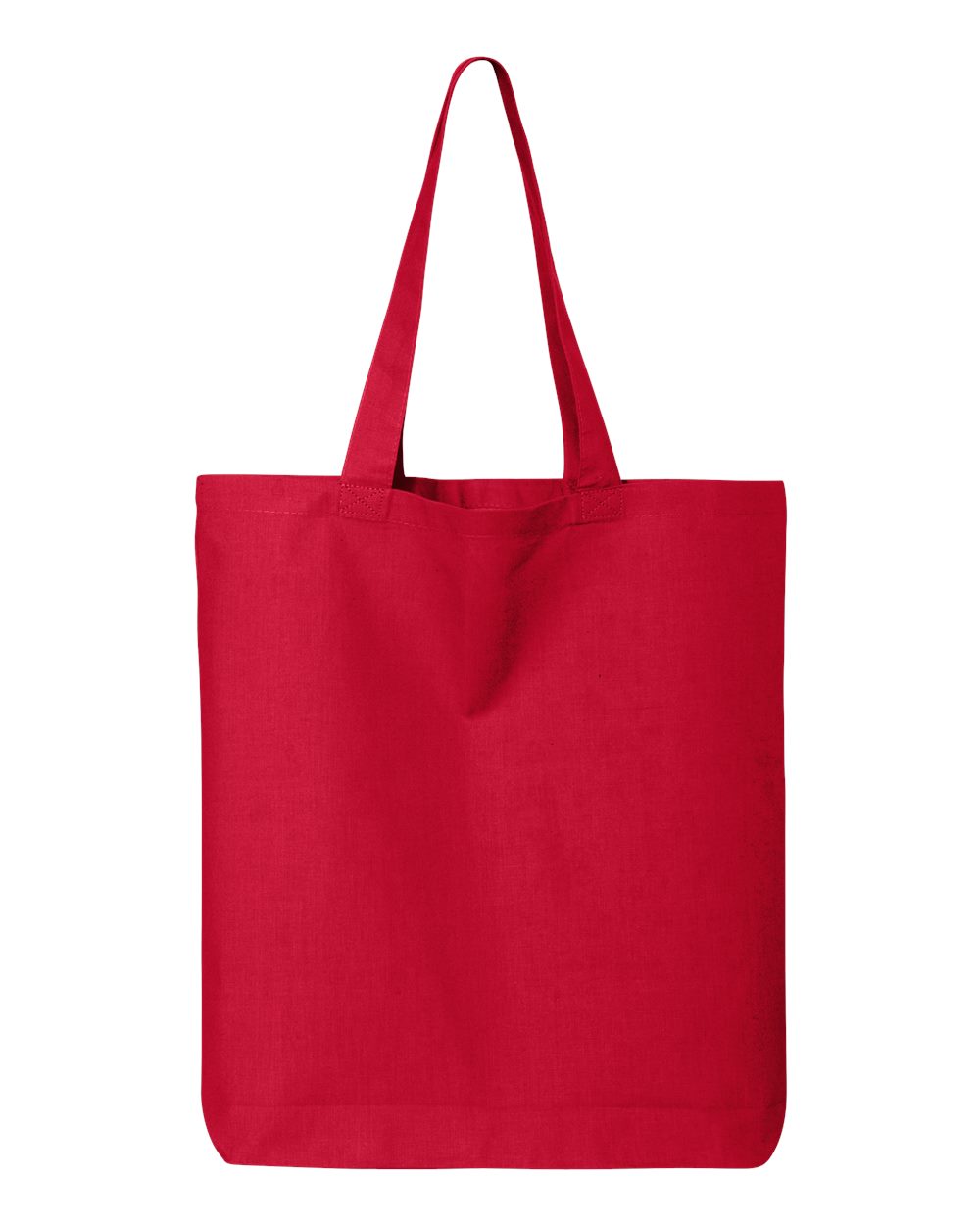 Front View of Red 12L Economical Tote - QTBG
