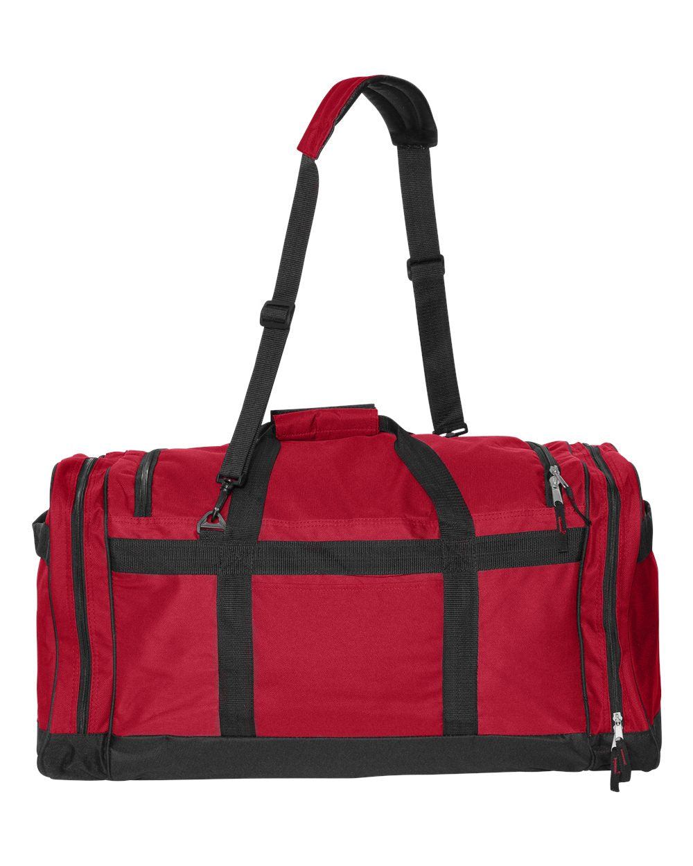Rear View of Red 27" Explorer Large Duffel Bag - 3906