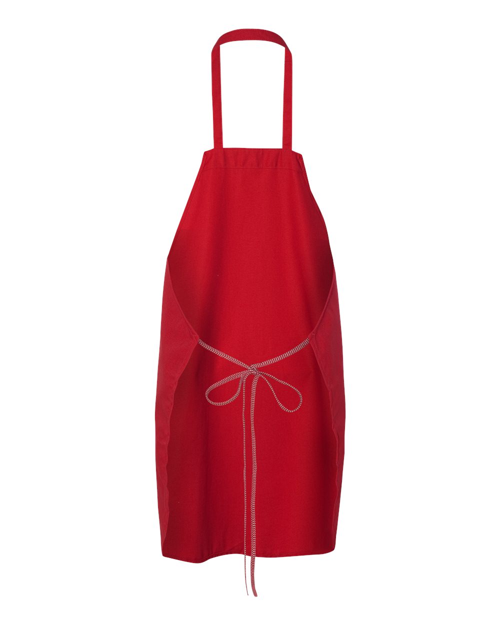 Rear View of Red Bib Apron - 1430