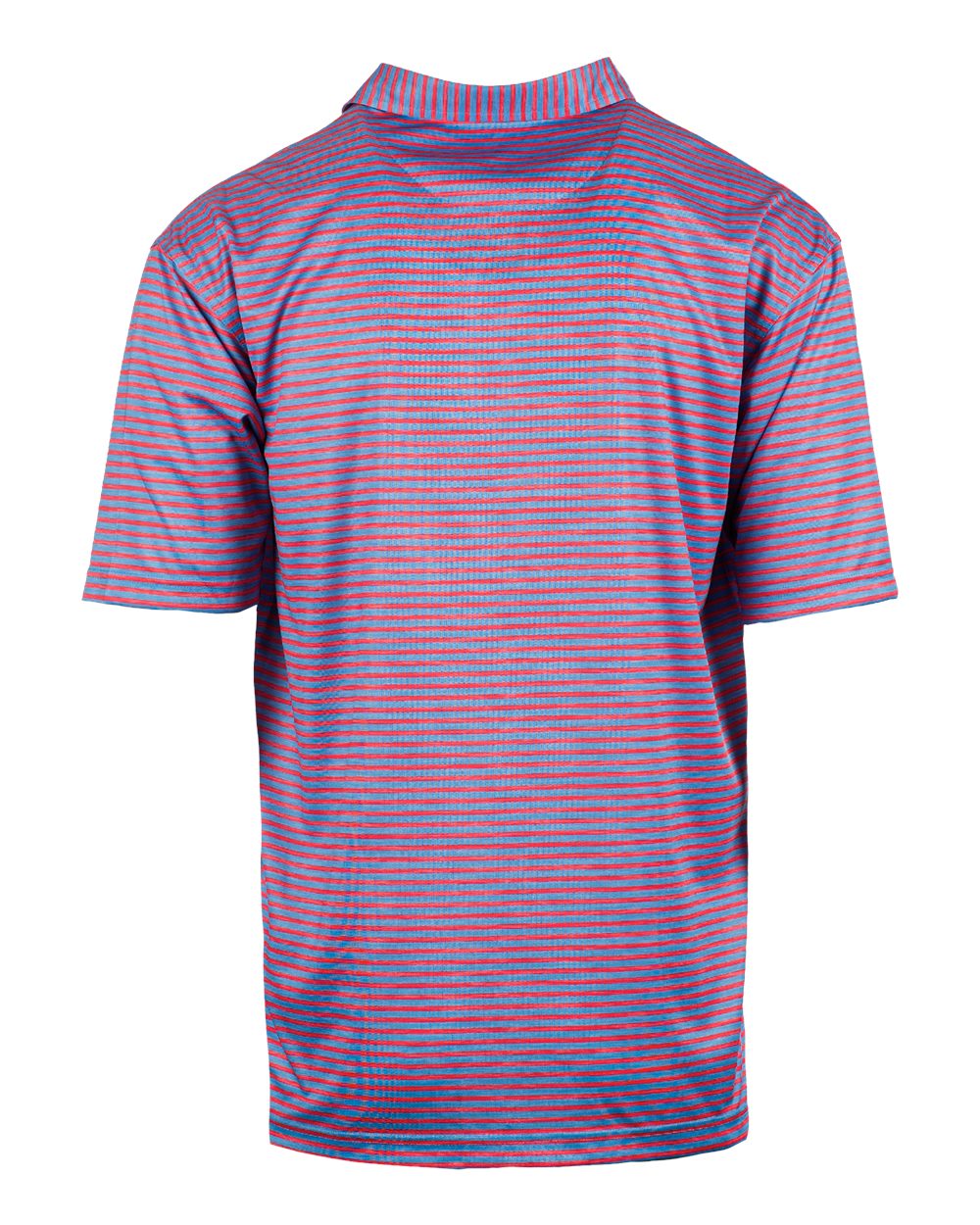 Front View of Red/ Blue Golf Polo - 0101