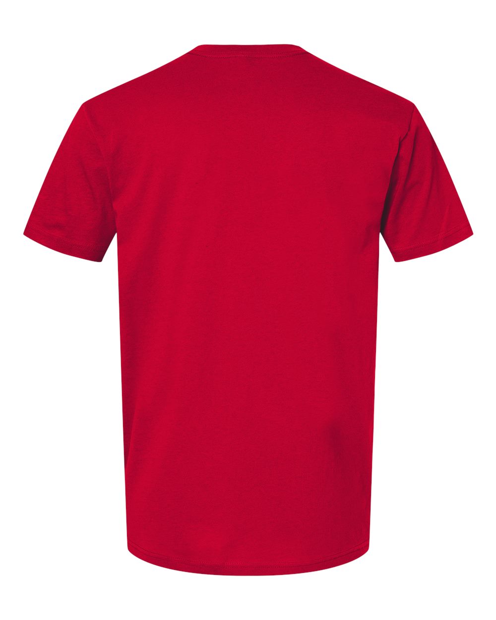 Front View of Red Cotton T-Shirt - 3600